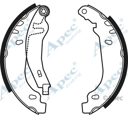 APEC BRAKING Bremžu loku komplekts SHU659